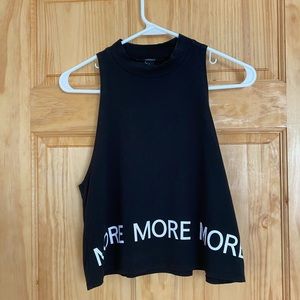 Forever 21, Small, Black “MORE” Tank